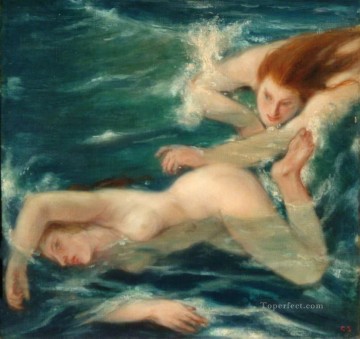 nadando desnudo impresionista Pinturas al óleo